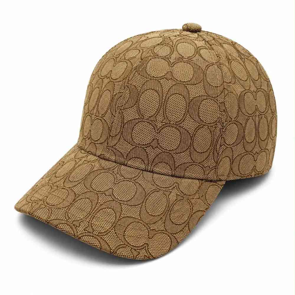 Coach Monogram Brown Premium Edition Cashmere Caps