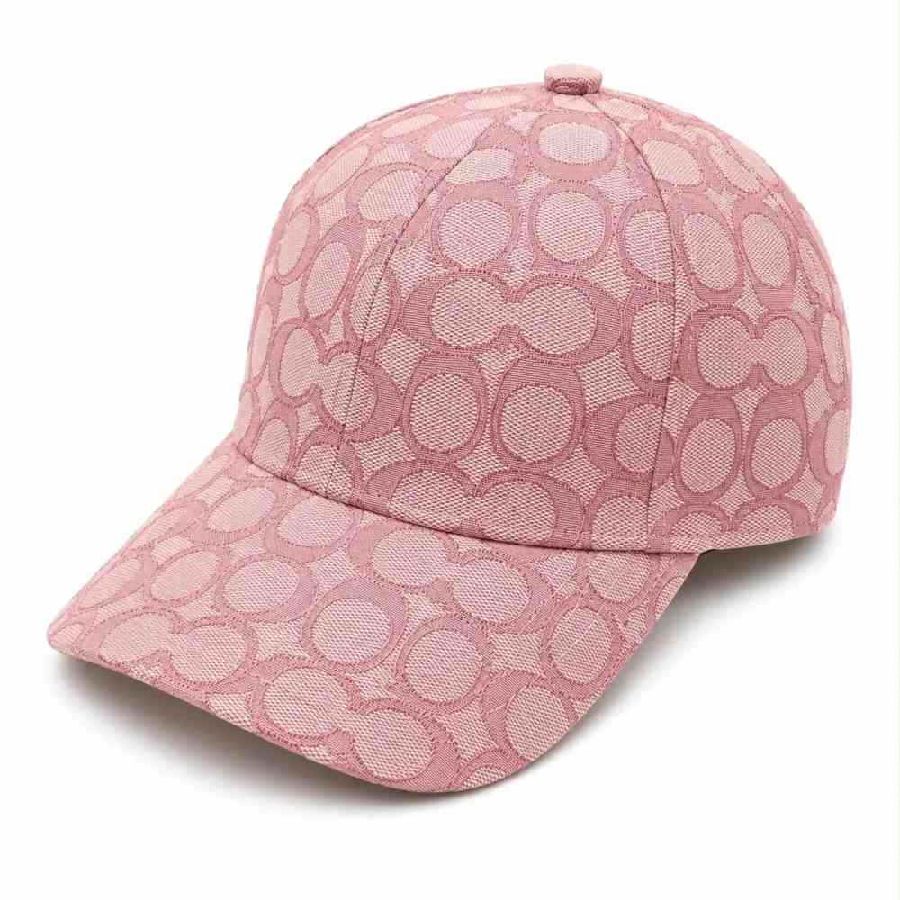 Pink Coach Monogram Black Premium Edition Cashmere Caps