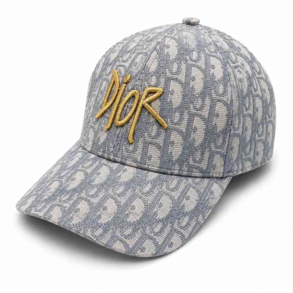 Dior Grey Monogram Baseball Cap