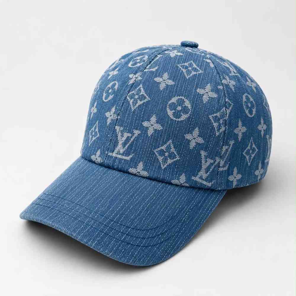 Louis Vuitton Embroidered logo Monogram Blue Premium Cap