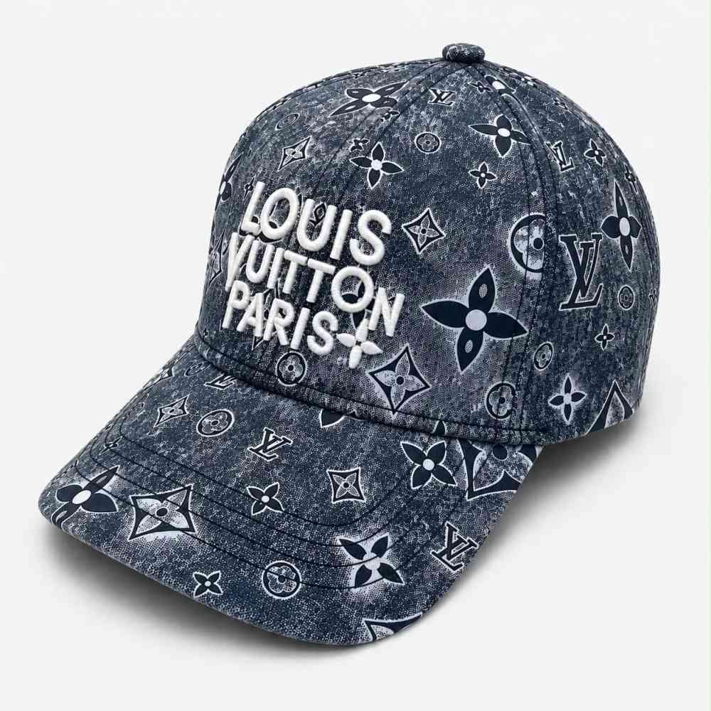 Louis Vuitton Embroidered logo Monogram Blue Premium Cap