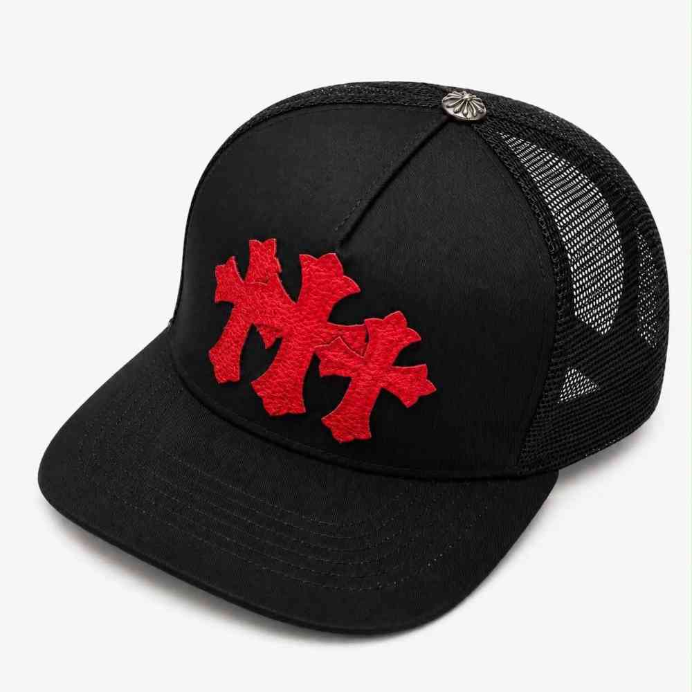 Chrome Hearts Cross Patch Black Baseball Cap