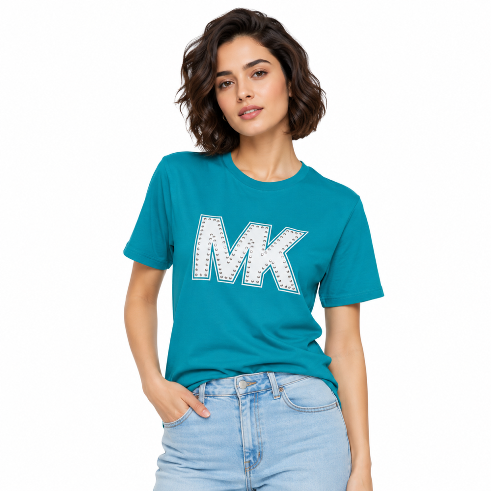 Michael Kors Blue Premium Quality Women T-shirt