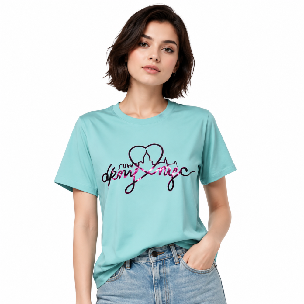 DKNY Blue Premium Quality Women T-shirt