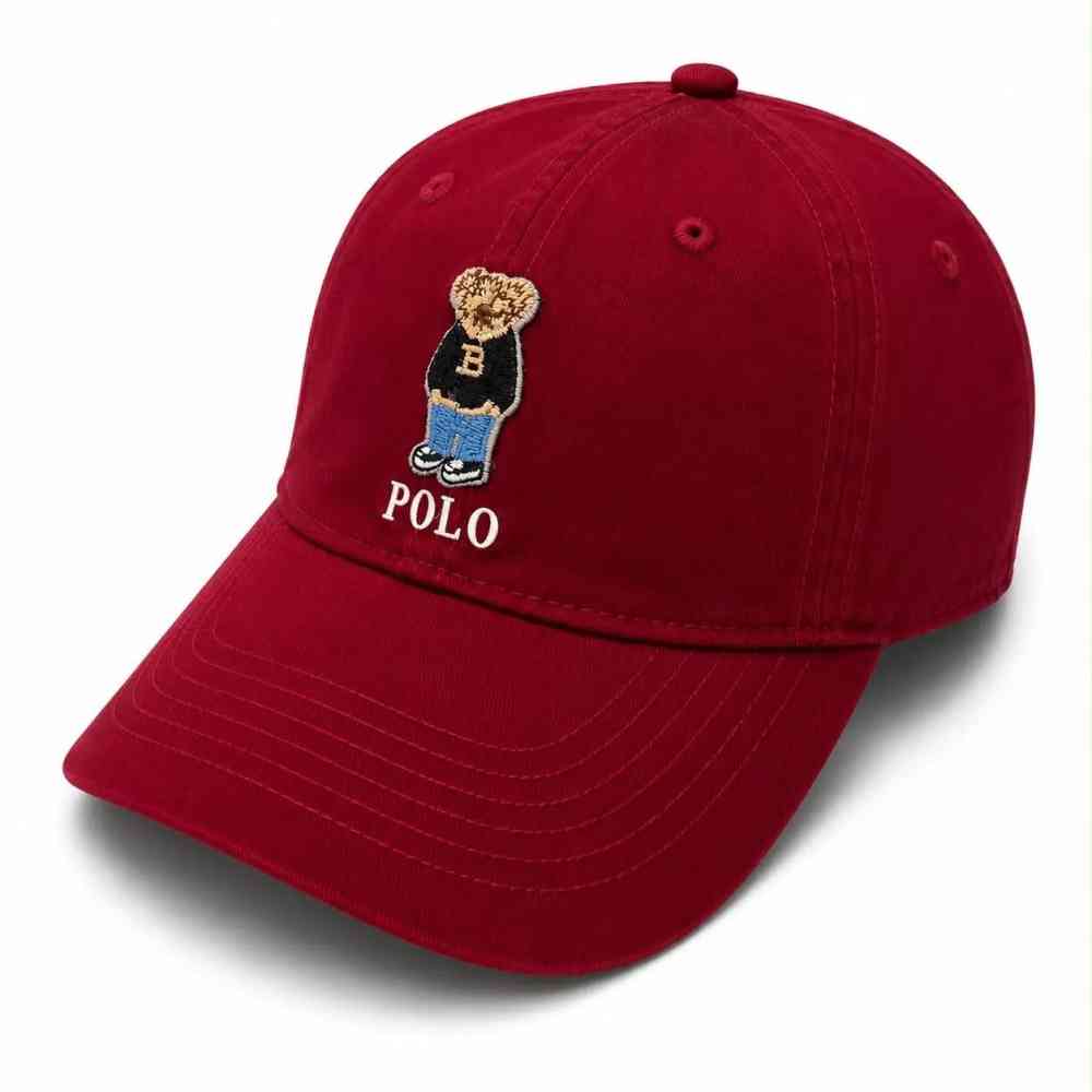 Ralph Lauren Logo Red Premium Quality Cap