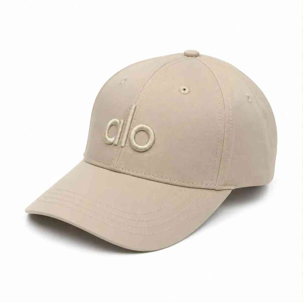 Cream Alo Logo White Upcycled Cotton Cap