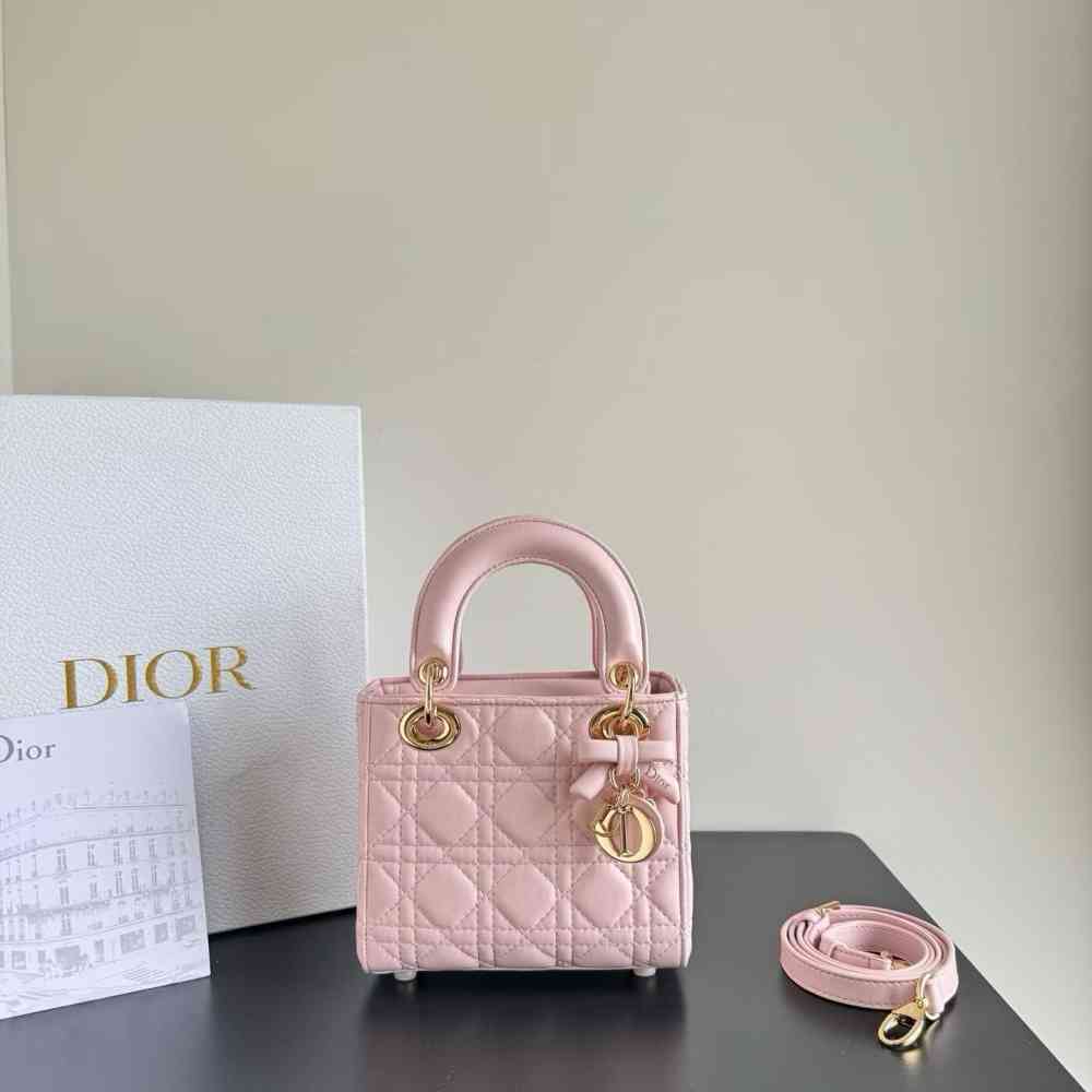Pink Lady Dior Signature Wine Handbag