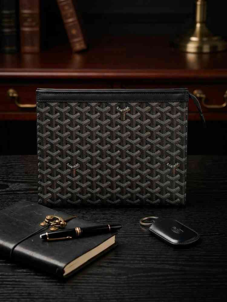 Goyard Black Premium Quality Pouches