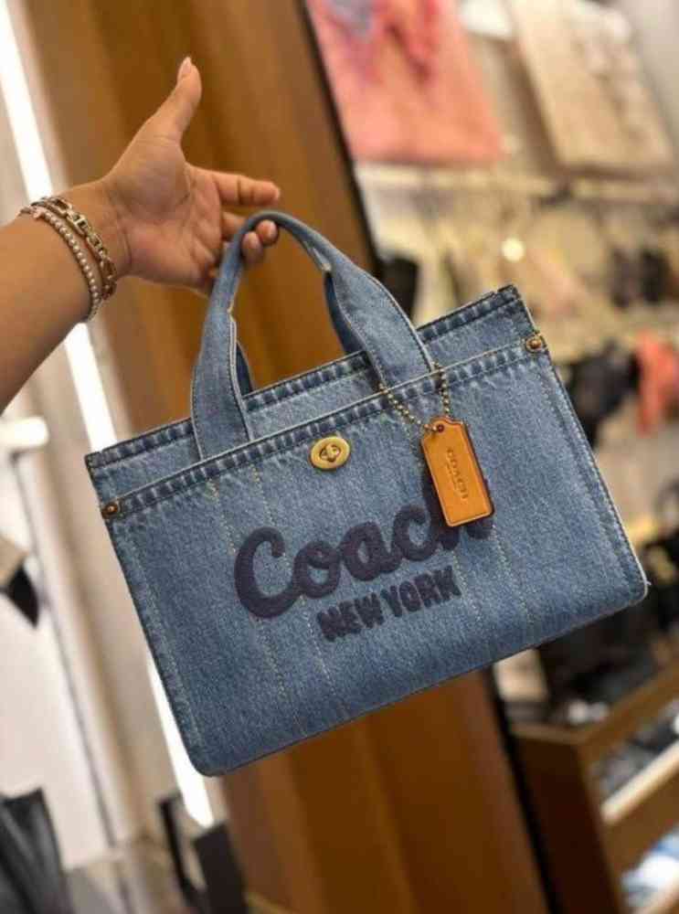 Coach Tabby Quilted Denim Tote Bag