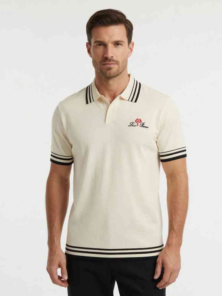 Cream Loro Piana Black Premium Quality T-Shirt