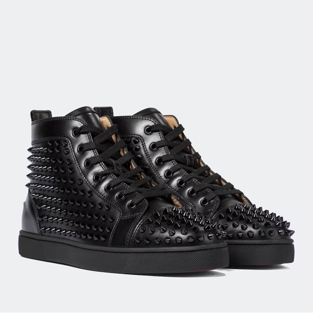 Christian Louboutin Junior leather Black Sneakers