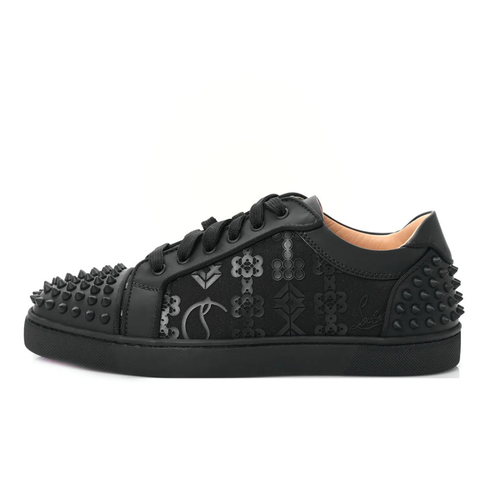 Christian Louboutin Junior leather Black Sneaker