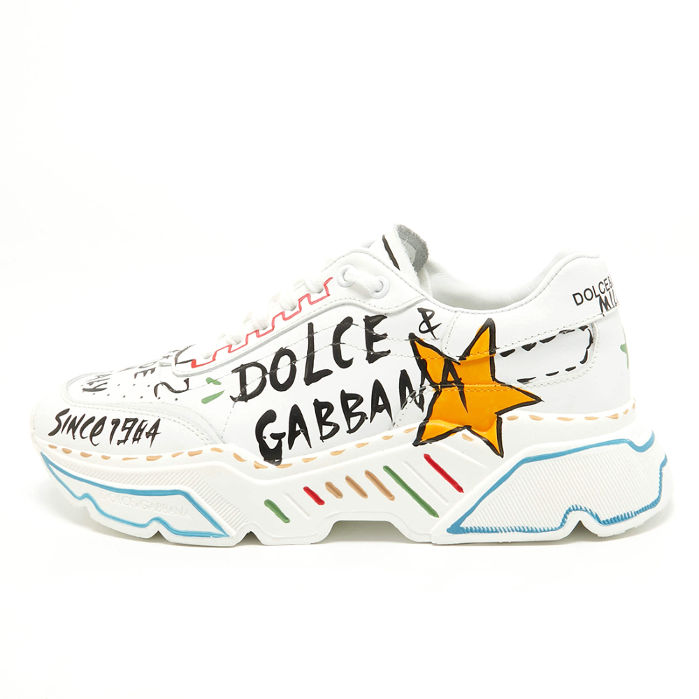 Dolce & Gabbana White Premium Quality Sneakers