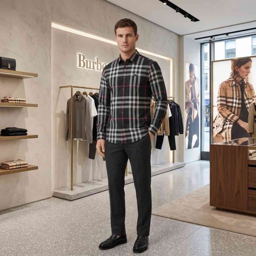 Burberry Black Premium Quality Shirt