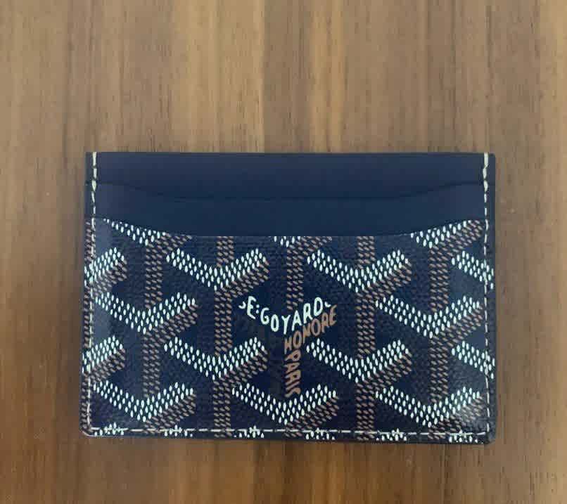 Goyard Navy Blue Premium Card Wallet
