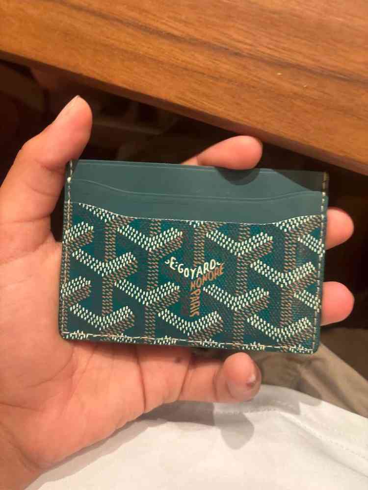 Goyard Green Premium Card Wallet
