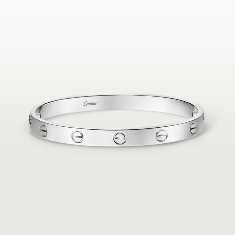 Silver Cartier Gold Love Bracelet