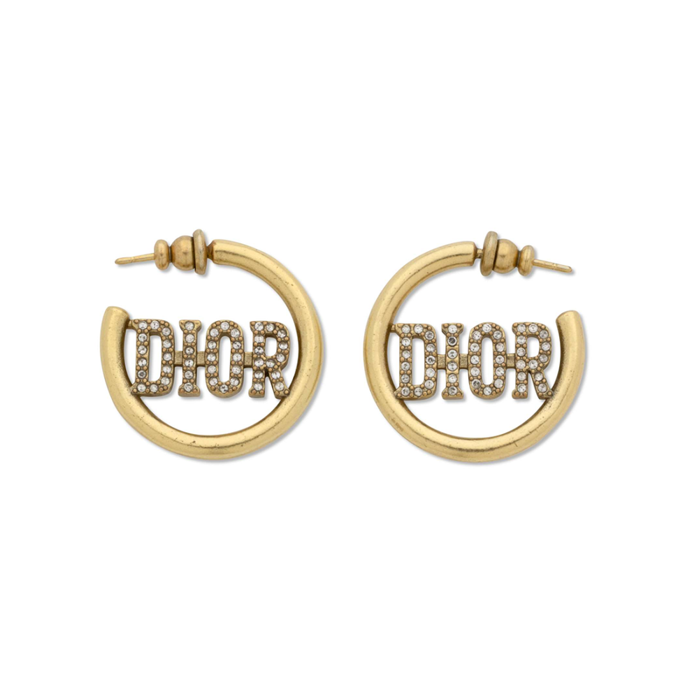 Christian Dior Code Hoop Earrings