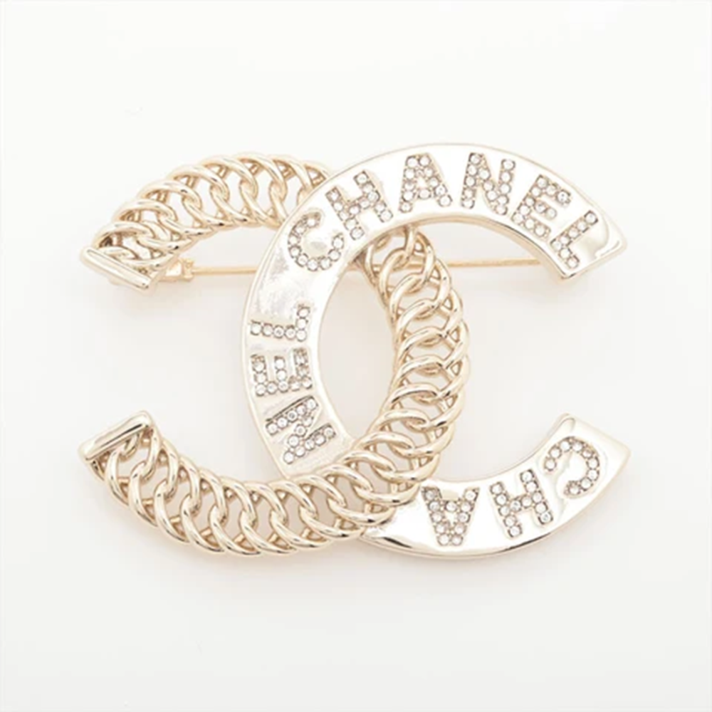 Chanel Mixed-Link CC Brooch