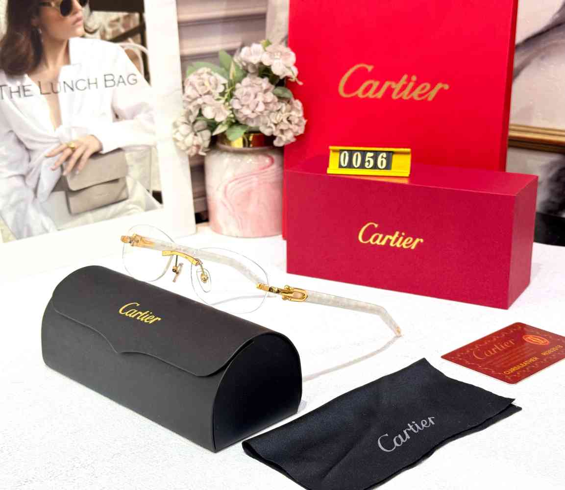 White Cartier Changing Lens Black Premium Sunglasses