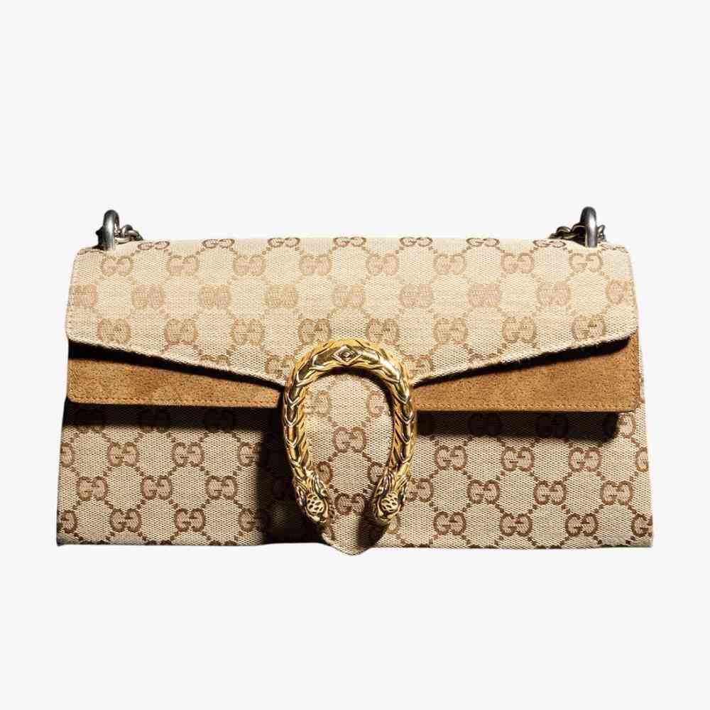 Gucci Dionysus GG Canvas Beige Shoulder Bag
