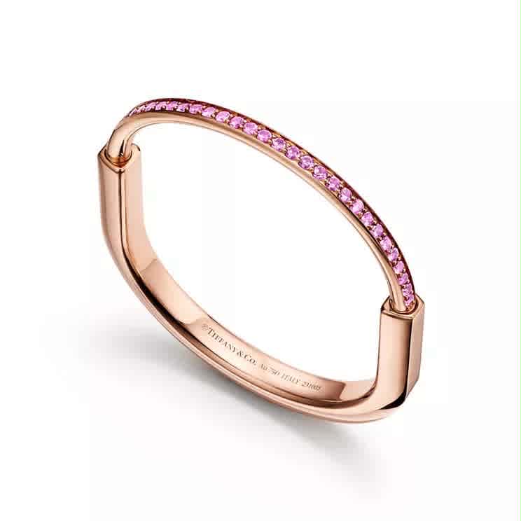 Bird on a Rock by Tiffany: Wings Narrow 18k Rose Gold Bangle Bracelet