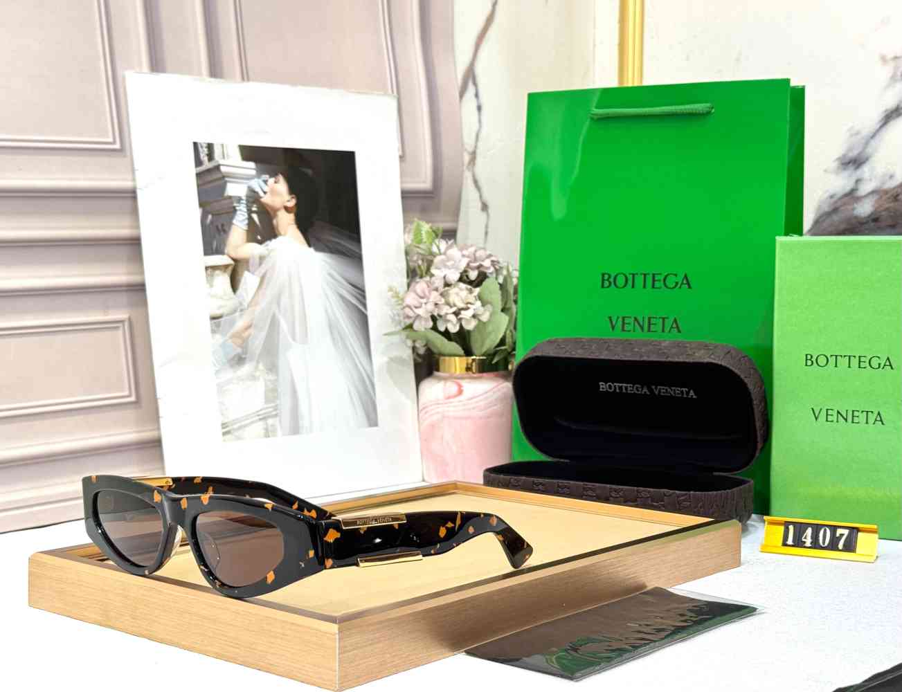 Bottega Veneta Brown Premium Women's Sunglasses