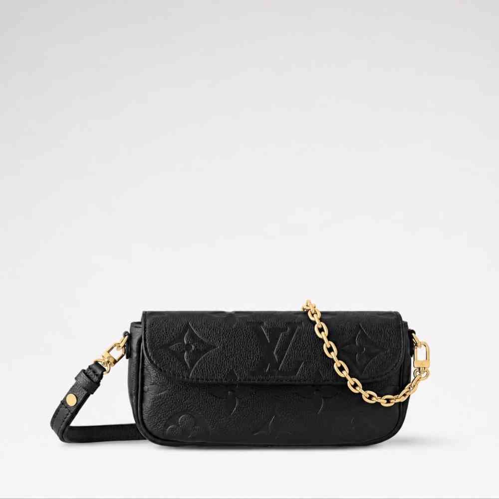 Black Louis Vuitton Empreinte Grey Metis Sling Bag