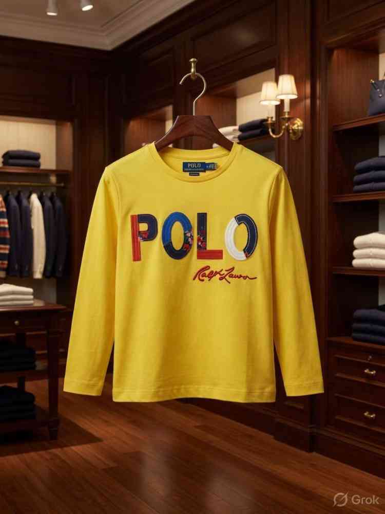 Yellow Ralph Lauren Green Premium Quality Kids T-shirt
