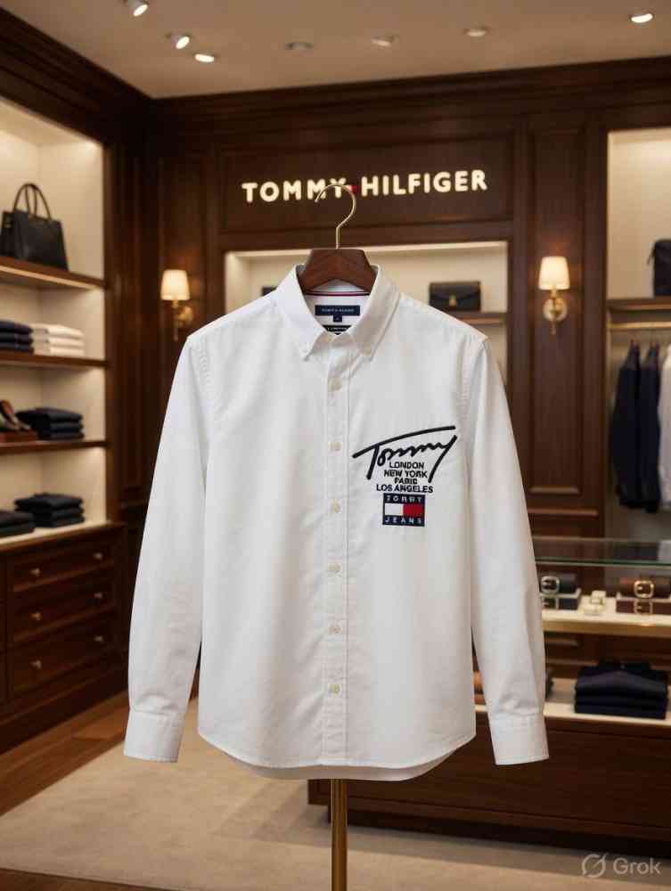 White Tommy Hilfiger Black Premium Shirt