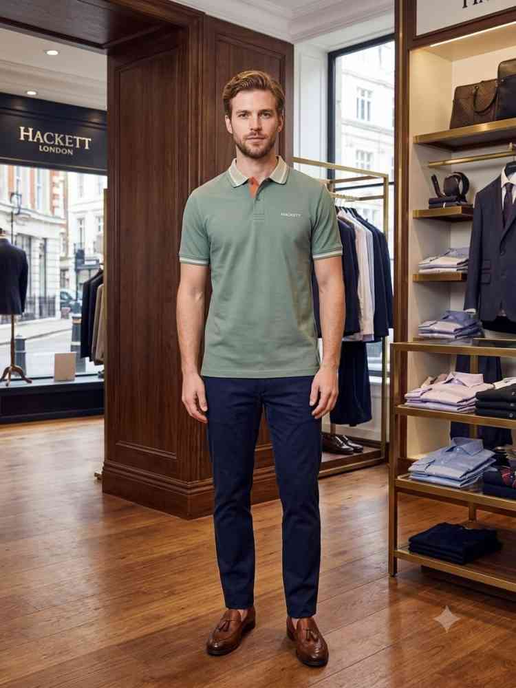 Hackett Green Premium Quality Polo T-shirt
