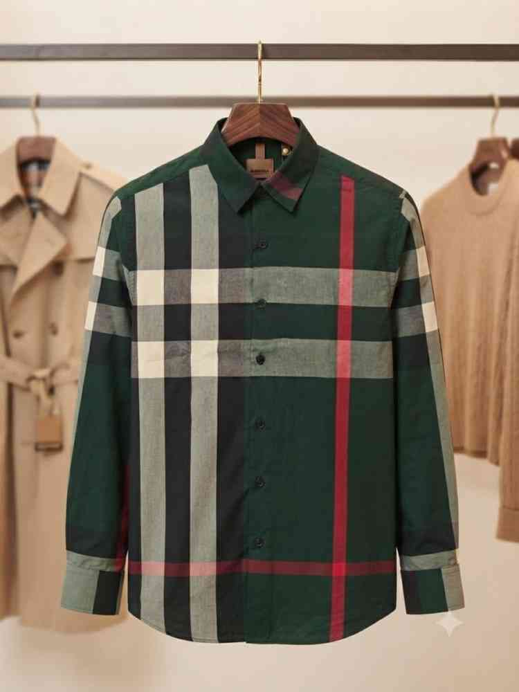 Burberry Green Premium Quality Shirt