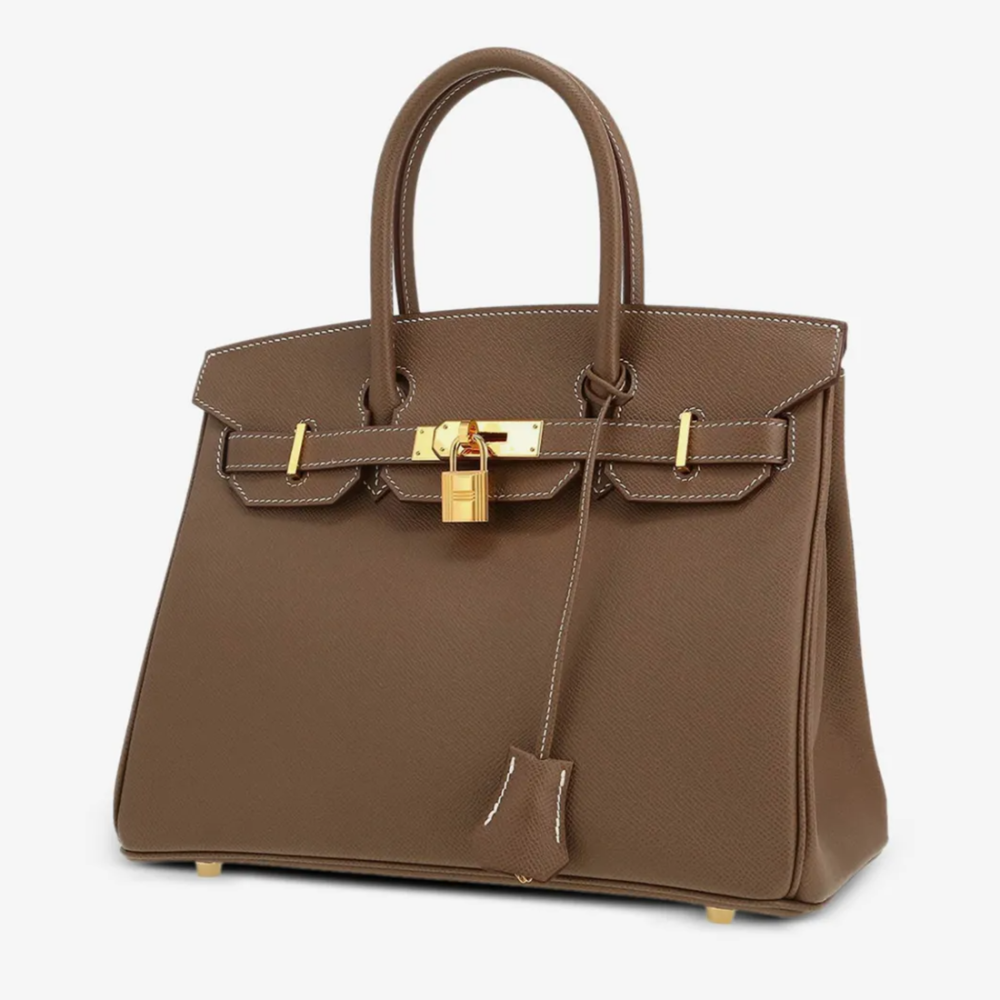 Beige Hermes Black Premium Quality Birkin Bag