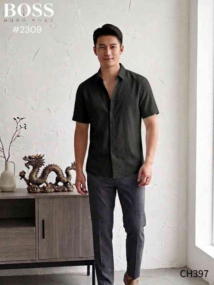 Hugo Boss Black Premium Quality Short Sleeve Shirt