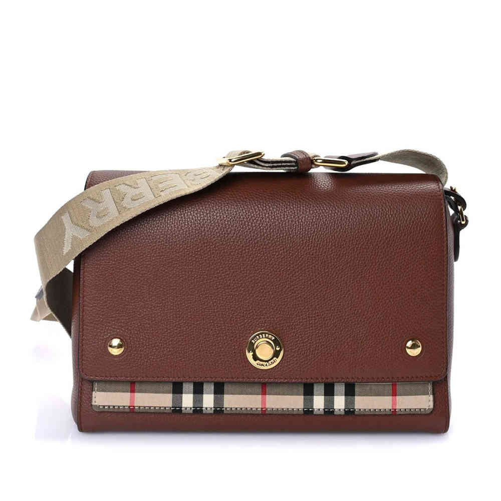 Brown Burberry Vintage Note Black Sling Bag