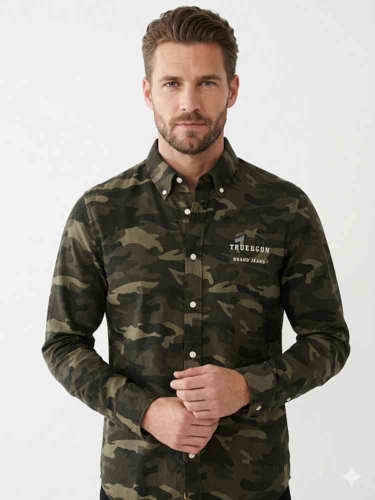 Dark Green True Religion Black Premium Quality Shirt