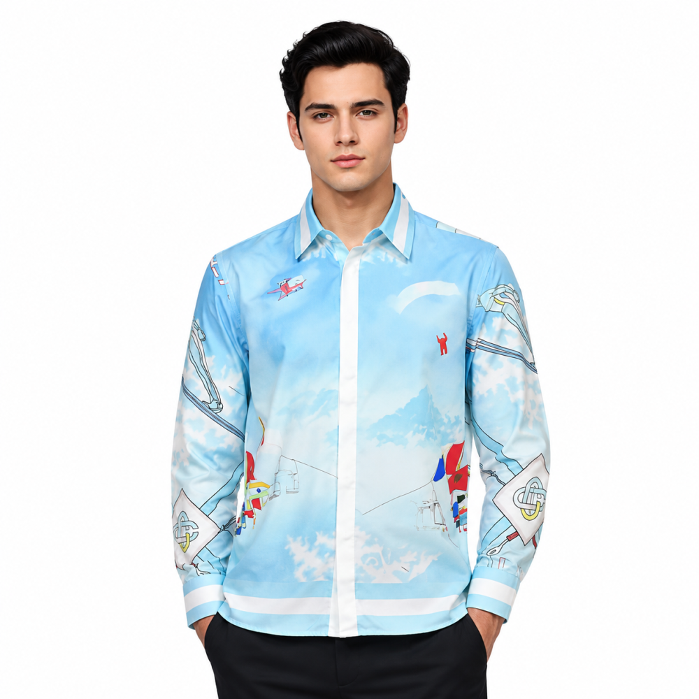 Casablanca Sky Blue Premium Quality Shirt