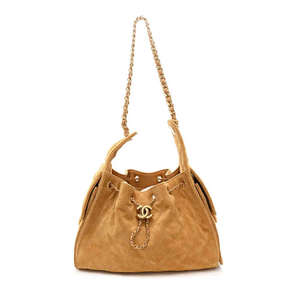 Chanel Maxi Brown Iconic Shoulder Bag