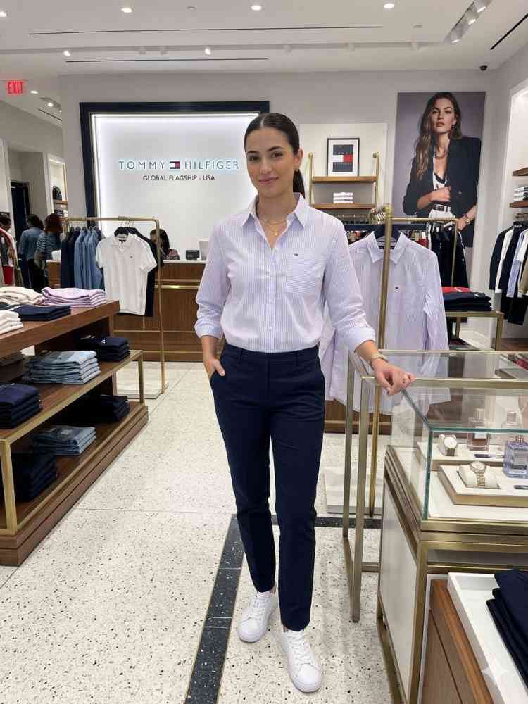 Tommy Hilfiger White Premium Quality Women Shirt