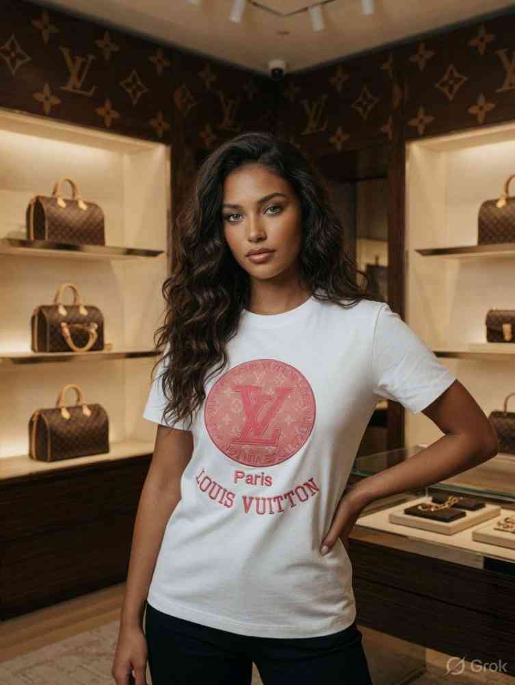 Louis Vuitton White Premium Quality T-Shirt