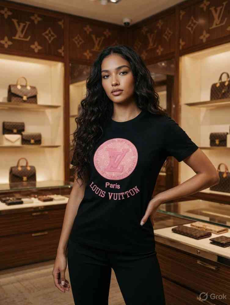 Louis Vuitton Black Premium Quality T-Shirt