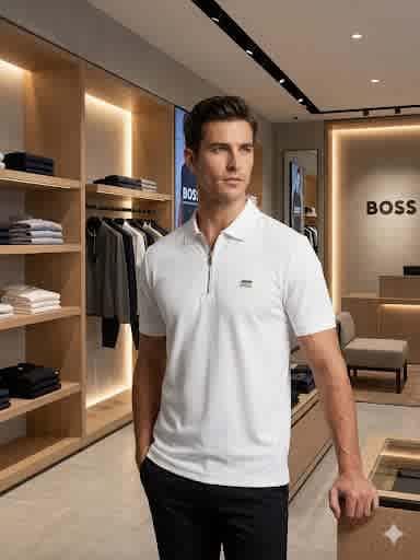 Hugo Boss White Premium Quality Tees