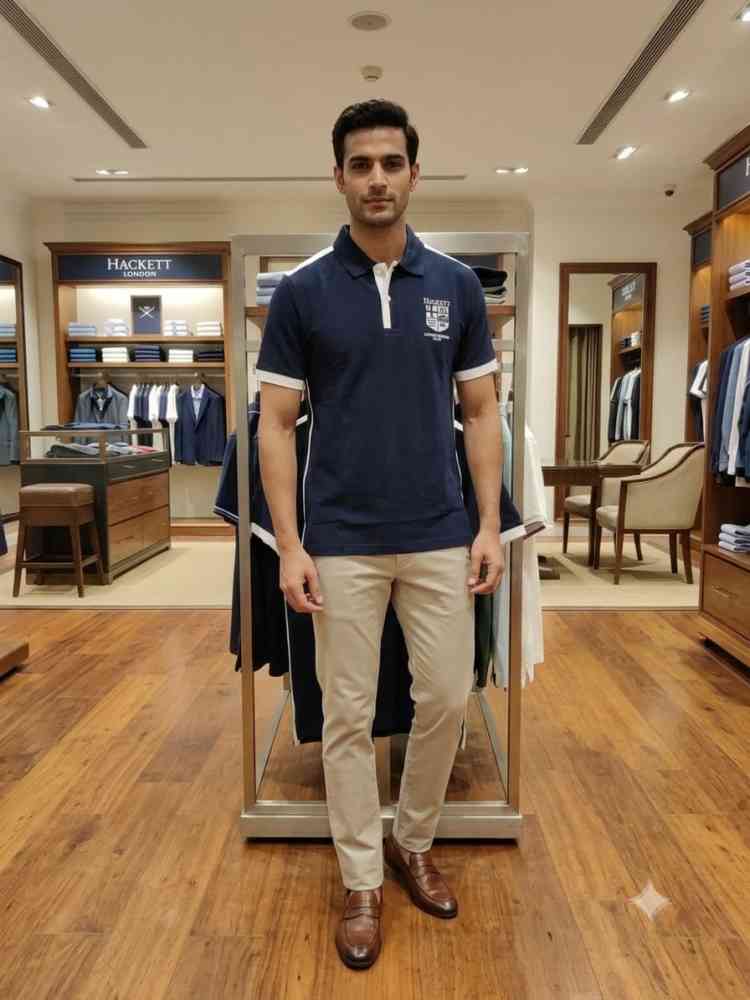 Hackett Blue Premium Quality Polo T-shirt