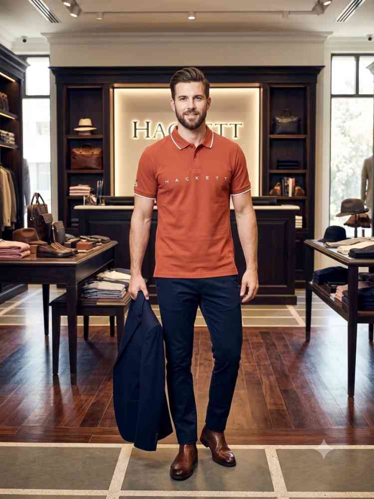 Hackett Brown Premium Quality Polo T-shirt