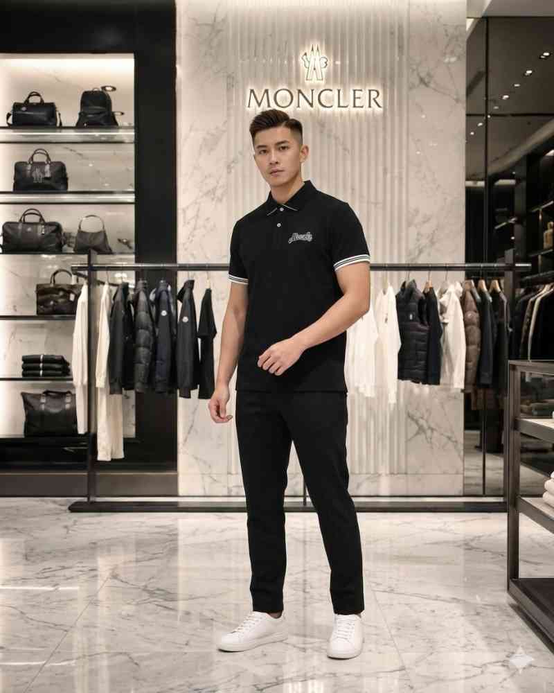 Moncler Black Premium Quality T-shirt