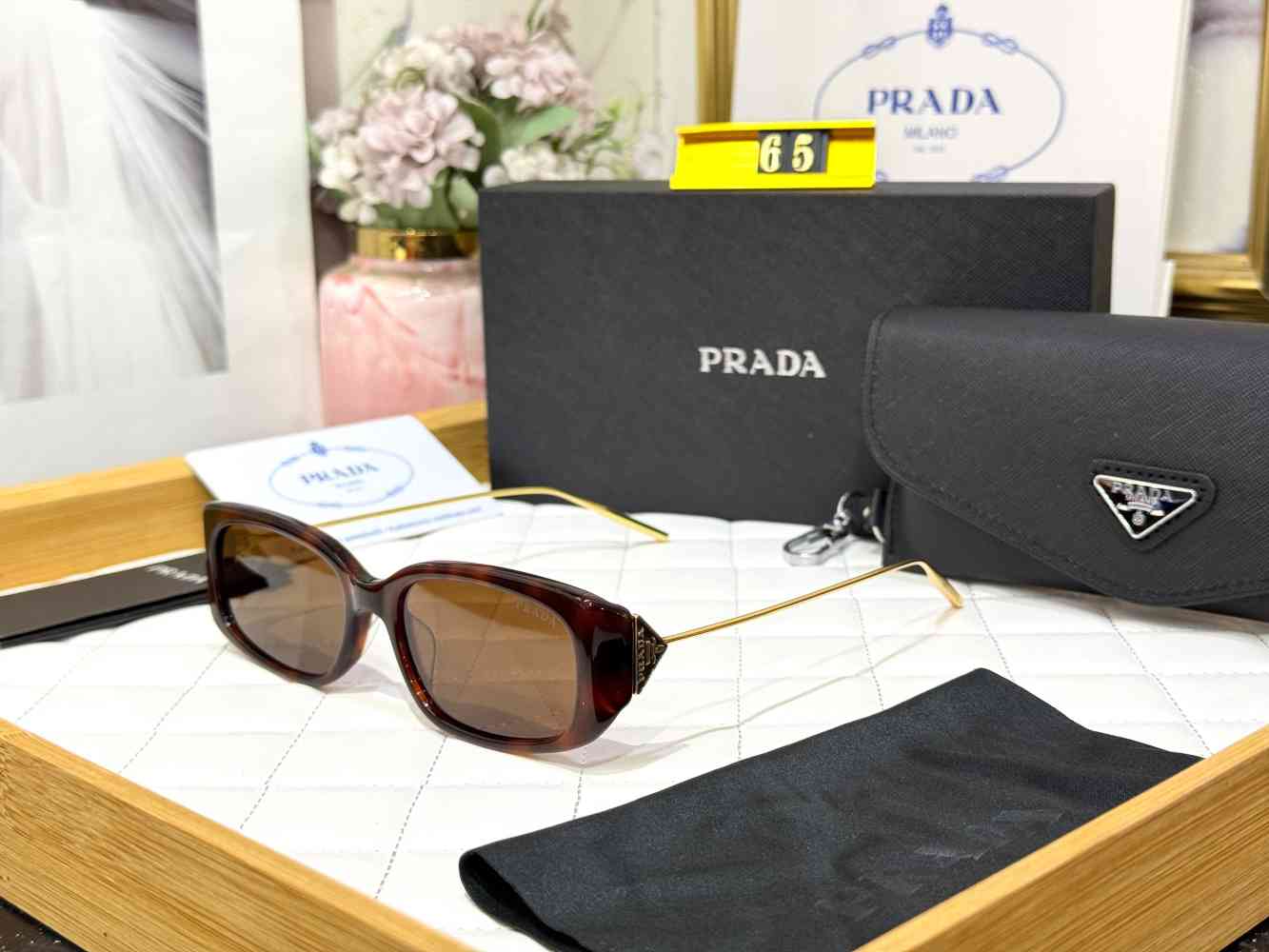 Brown Prada Black Luxury Sunglasses