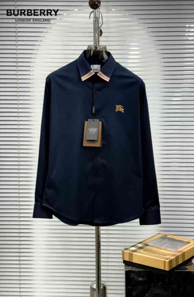 Burberry Navy Blue Premium Quality Shirt