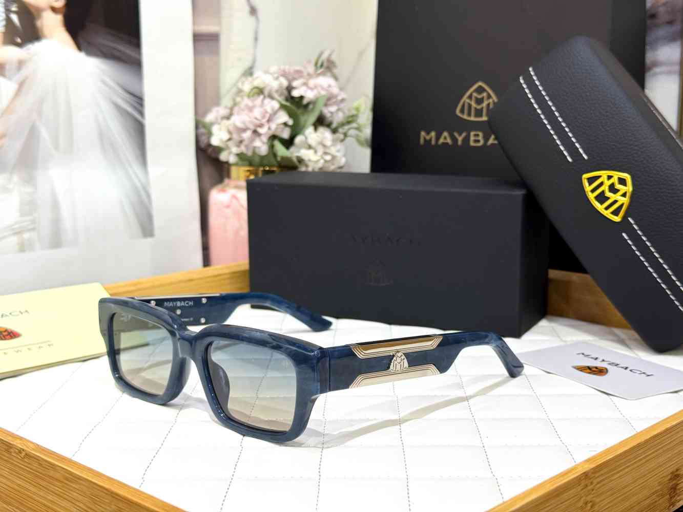 Blue Maybach Black Premium Quality Sunglasses
