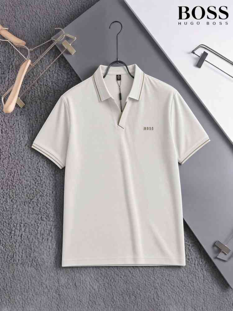 Light Green Hugo Boss White Premium Quality Tees