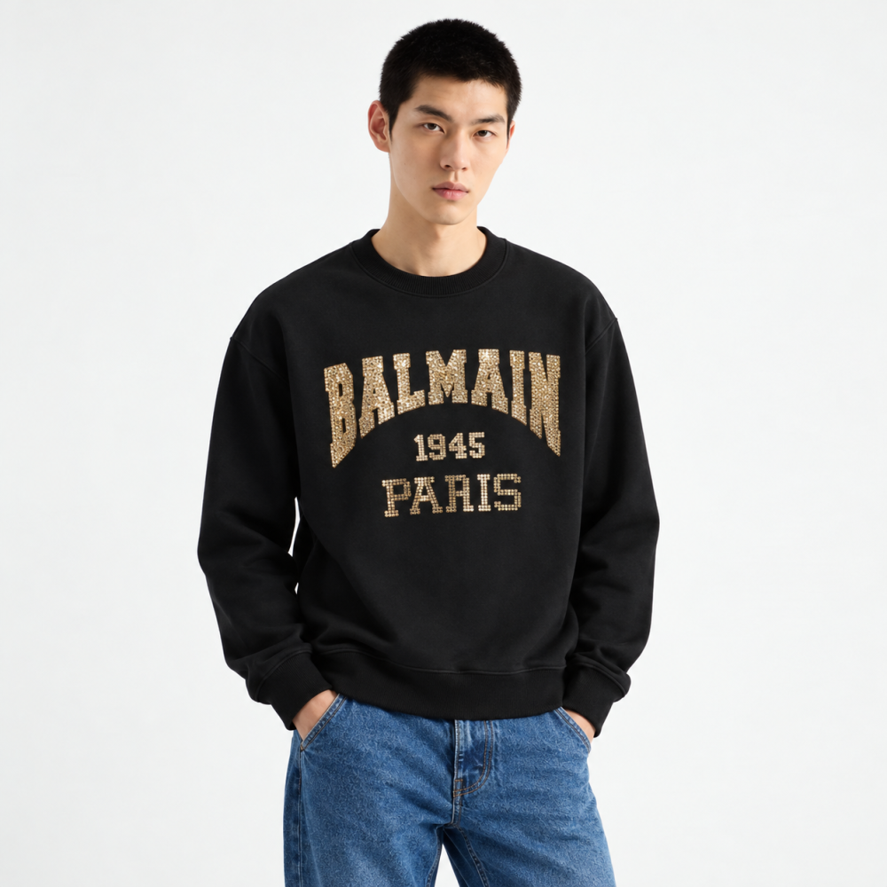 Balmain Black Premium Quality Sweatshirt